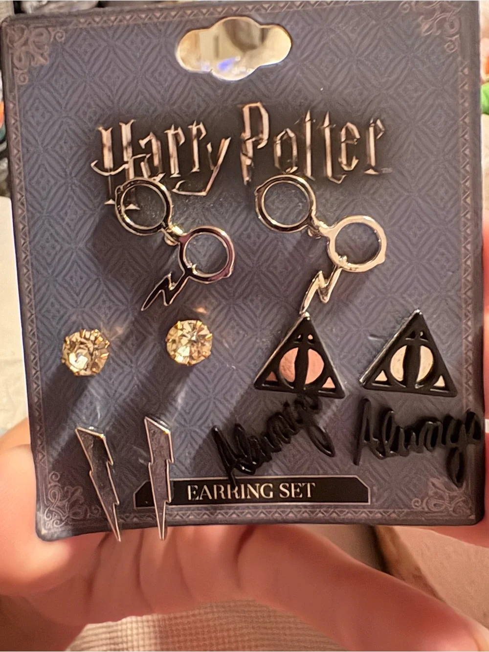 🪄Officially Lic. Harry Potter 6-Pair Stud Earrings-Bioworld- NWT!! 🧙🏼‍♀️🦉